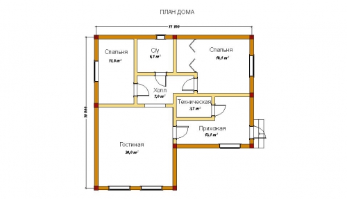 Проект каркасного дома