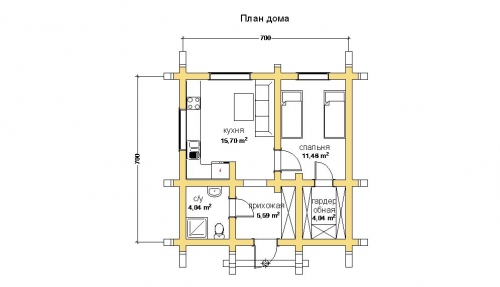 план первого этажа