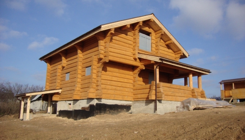 Окончание монтажа деревянного дома