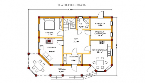 Проект каркасного дома