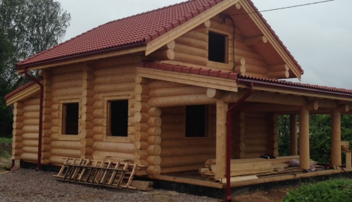 8 - Дом из круглого бревна 125 М²