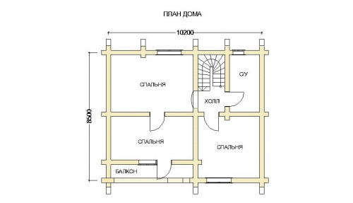 План дервянного дома