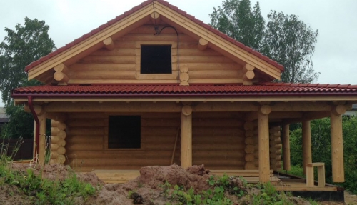 9 - Дом из круглого бревна 125 М²
